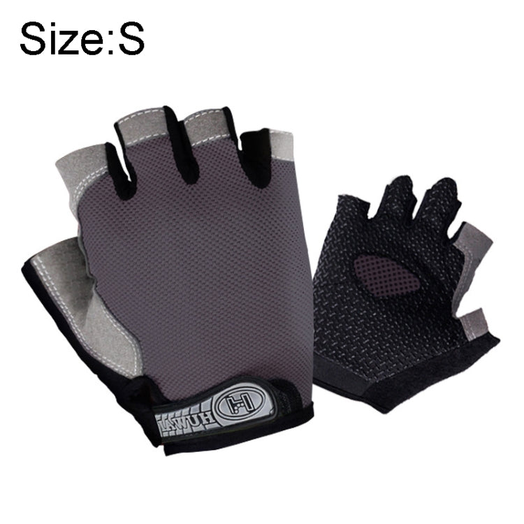 Summer Men Women Fitness Gloves Gym Weight Lifting Cycling Yoga Training Thin Breathable Antiskid Half Finger Gloves, M, L, S