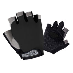 Summer Men Women Fitness Gloves Gym Weight Lifting Cycling Yoga Training Thin Breathable Antiskid Half Finger Gloves, M