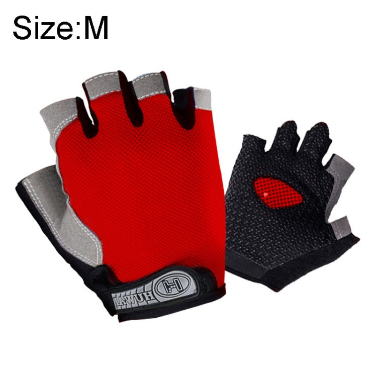 Summer Men Women Fitness Gloves Gym Weight Lifting Cycling Yoga Training Thin Breathable Antiskid Half Finger Gloves, M, L, S