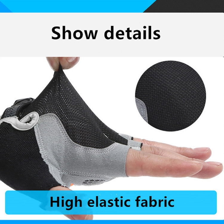 Summer Men Women Fitness Gloves Gym Weight Lifting Cycling Yoga Training Thin Breathable Antiskid Half Finger Gloves, M, L, S