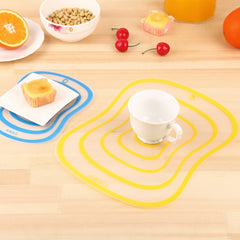6 PCS Kitchen Chopping Blocks Flexible Transparent PP Cutting Boards, S(20x14.8cm), M(30.5x23.5cm), L(42x31.5cm)