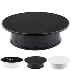 20cm 360 Degree Electric Rotating Turntable Display Stand for Photography Max Load 1.5kg video shooting props Turntable, 20cm/Powered by Battery(B), 20cm/Powered by Battery(W), 20cm/Powered by Battery(W+B)