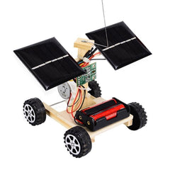 DIY Mini Wooden Car Wireless Remote Control Vehicle Model Kids Toys, DIY Mini Wooden Car