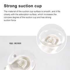 5 PCS Cute Smiley Suction Cup Hanging Toothbrush Holder Plastic Small Person Teeth Holder, Cute Smiley Suction Toothbrush Holder