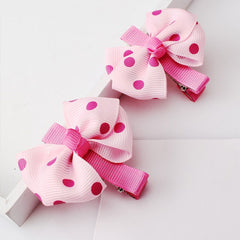 7 PCS/Set Children Accessories Hairband Baby Girls Lovely Bow Headwear Hair Clip, Rose red + green, Blue + pink, Pink + Navy, Watermelon red + pink, Light blue +pink dots, Pink + watermelon red dots, Light yellow+ red dots, Pink+navy dots              ...