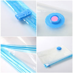 3 PCS Hot Vacuum Bag Storage Organizer Transparent Border Foldable Extra Large Seal Compressed Travel Saving Space Bags, 3 PCS 40 x 60cm, 3 PCS 60 x 80cm, 3 PCS 70 x 100cm, 3 PCS  80 x 110cm