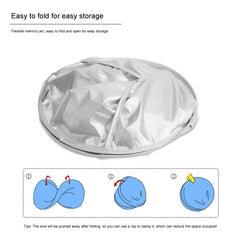3PCS DIY Hair Cutting Cloak Umbrella Cape Salon Barber Creative Apron, Polyester