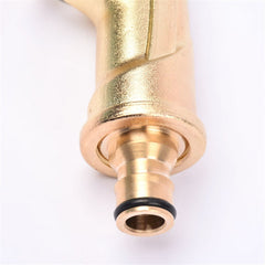 Electroplating Extension Rod Car Wash Water Gun Household Brush Car Gun Garden Watering Gun, Electroplating, Electroplating (Silver)