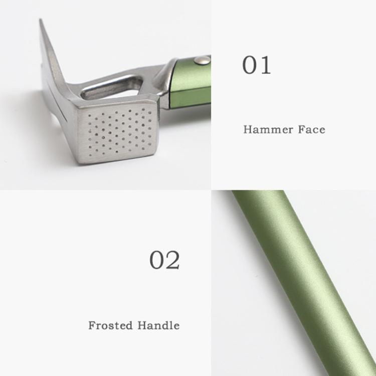 Lightweight Camping Hammer Tent Stake Mallet with Aluminum Alloy Handle & Stainless Steel Head