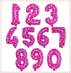 Number Foil Balloon Happy Birthday Decoration, Number 0, Number 5