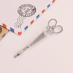 2 PCS simple hair ornaments personalized hair clips ornaments retro word folder headdress