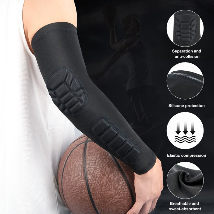 Basketball Sleeve Cellular Anti-collision Anti-slip Compression Elbow Protective Gear, L, M, XL