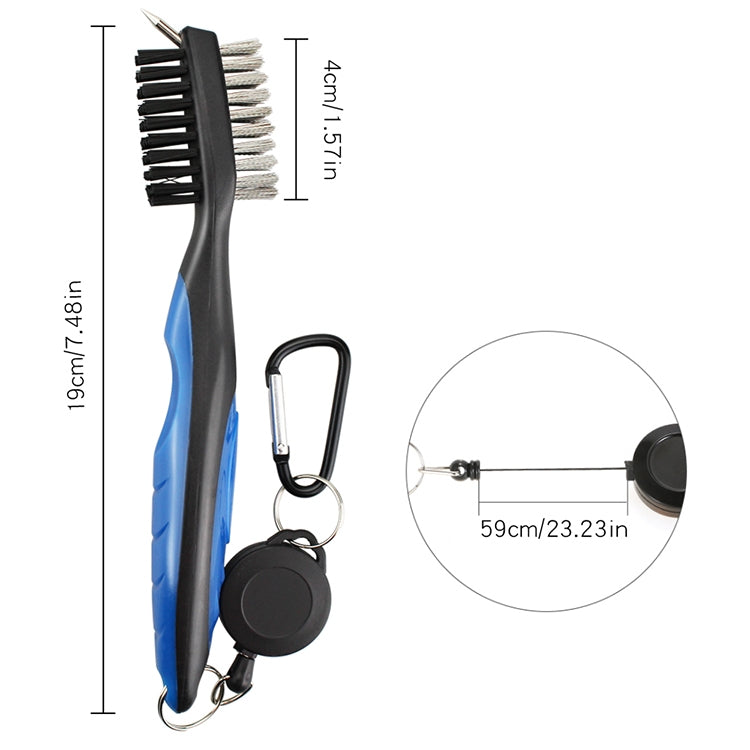Golf Club Brush Ball Slot Cleaning Brush Cleaning Set, ZY-0021  Brush Blue, ZY-0021 Brush Black, ZY-0021 Brush Green, ZY-0021 Brush Red, ZY-0021 Brush Orange
