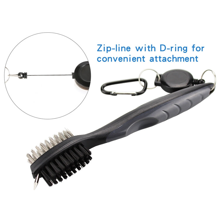 Golf Club Brush Ball Slot Cleaning Brush Cleaning Set, ZY-0021  Brush Blue, ZY-0021 Brush Black, ZY-0021 Brush Green, ZY-0021 Brush Red, ZY-0021 Brush Orange