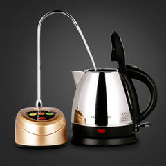 KAMJOVE P-01 Barreled Automatic Water Dispenser Electric Water Absorber CN Plug, P-01 (Gold), Black With Display