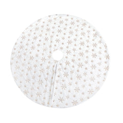 Christmas Tree Plush Sequin Embroidered Bottom Decorative Skirt, 90cm, 120cm