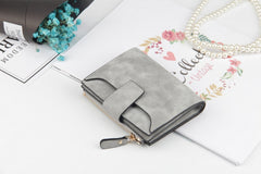 Leather Women Hasp Small Slim Coin Pocket Purse Cards Holders Wallet