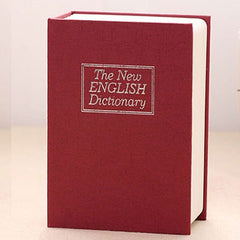Mini Dictionary Safe Box Book Secret Security Lock Cash Money Coin Storage Jewellery key Locker