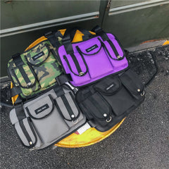 Casual Sports Backpack Contrast Color Men and Women Student Bag