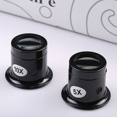 Watch Repair Tool Eyepiece Repair Watch Eye Mask Magnifier, 5X, 10X