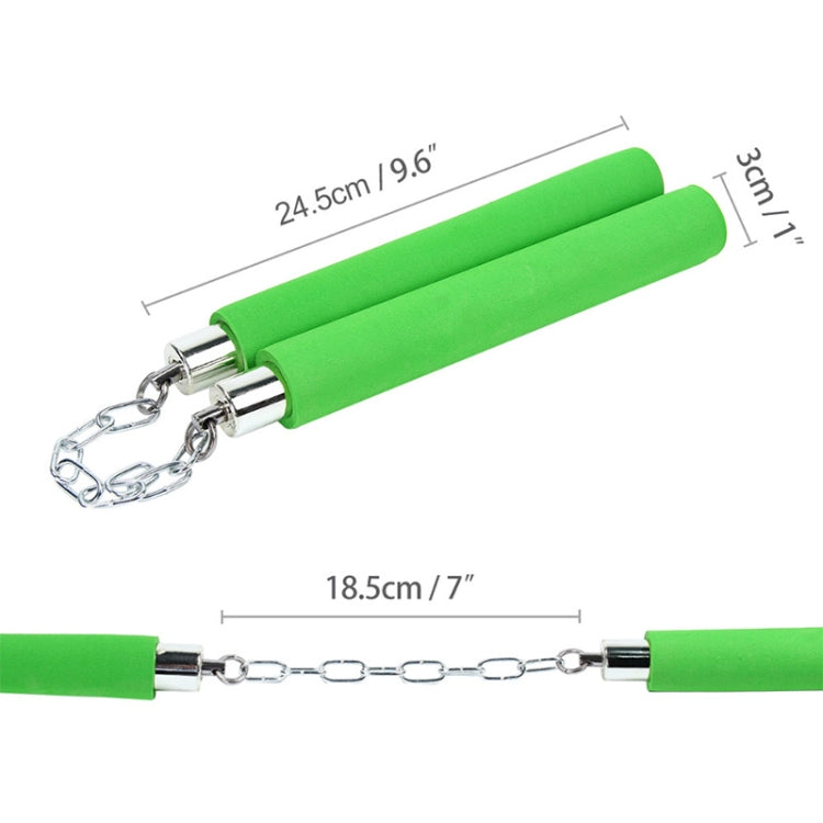 Sponge Nunchaku for Children and Beginners, Red Sponge Nunchaku, Black Sponge Nunchaku, Green Sponge Nunchaku, Blue Sponge Nunchaku, Yellow Sponge Nunchaku