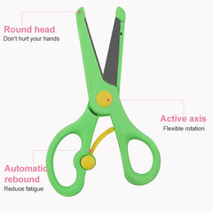 Elastic Safety Scissors Candy-Colored Knife