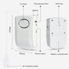 130dB Water Leakage Alarm Detector Sensor Detection Flood Alert Overflow Home Security Alarm System, Flood Alert