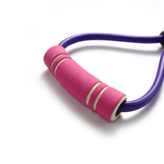 Household Latex Stretch Chest Elastic Rope Eight Character Pull Rope Fitness Equipment, Latex Elastic Rope (Blue)
