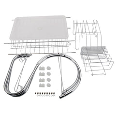 2 Tiers Kitchen Dish Drying Rack Drainer Dryer Tray Cultery Holder, Cultery Holder