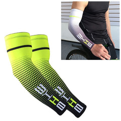 1 Pair Cool Men Cycling Running Bicycle UV Sun Protection Cuff Cover Protective Arm Sleeve Bike Sport Arm Warmers Sleeves, L, M, XL, XXL