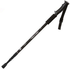 NECASIL Three-section Aluminum Alloy Straight Handle Retractable Trekking Trekking Pole, Three-section (Black), Three-section (Red), Three-section (Blue), Three-section (Silver)