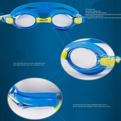JIEJIA J2670 Silicone Swimming Goggles for Children, J2670 (Yellow), J2670 (Red), J2670 (Pink)