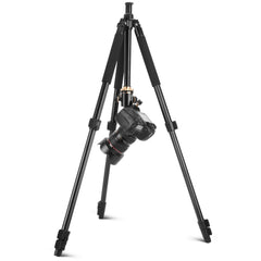 Q338 4-Section Folding Legs Live Broadcast Aluminum Alloy Tripod Mount, Q338With Three-dimensional Head, Q338 With Ball Head