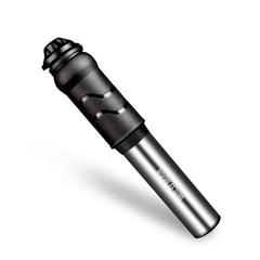WILD MAN High Pressure Mountain Road Bike Portable Bicycle Pump Us And French Mouth Universal Mini Basketball Pump, GK1 (Bright Black), GK1 (Bright Silver)