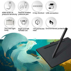 Wacom CTL-4100  Tablet Intuos Hand-Painted Board Computer Drawing Board Handwriting Board, CTL-4100