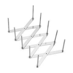 LsCook Retractable Storage Rack Kitchen Foldable Multifunctional Steam Rack Stainless Steel Kitchen Utensil Rack, Stainless Steel Rack