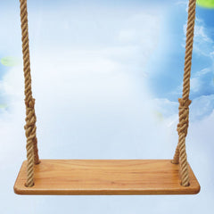 Outdoor Swing Indoor Balcony Children Adult Solid Wood Swing, Hemp Rope, Climbing Rope