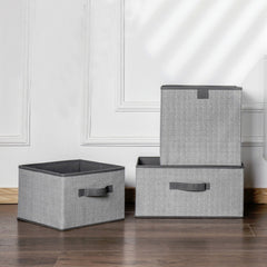 Non-woven Drawer Storage Box Square Uncovered Clothing Debris Sorting Box, 16L, 23L, 29L