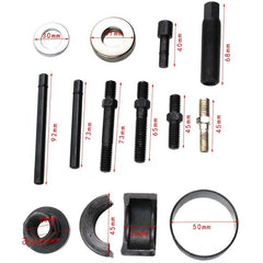 12 In 1 For Buick / Ford Power Steering Wheel Pulley Disassembler Drive Wheel Working Direction Power Steering Pump Disassembly Tool, 12 In 1