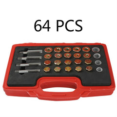 Car Oil Pan Oil Drain Screw Sliding Tooth Repair Tool Oil Bottom Screw, 64 PCS In 1