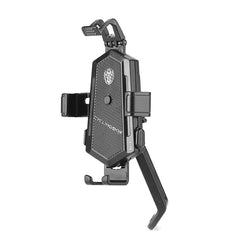Bicycle Mobile Phone Holder Can Rotate And Adjust Fixed Aluminum Alloy Bracket Automatic Grab Bracket, Handlebar Installation, Rearview Mirror Installation