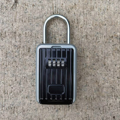 Password Key Box Wall-Mounted Metal Box Password Box Outdoor Key Anti-Theft Storage Box, Regular, Waterproof Cover