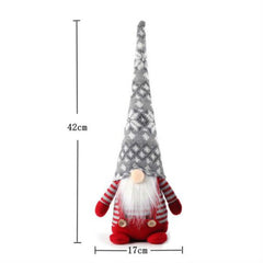 Christmas Decorations Faceless Elderly Dolls Forest Elderly Dolls Christmas Ornaments, (Red Long Hat), (Grey Long Hat)