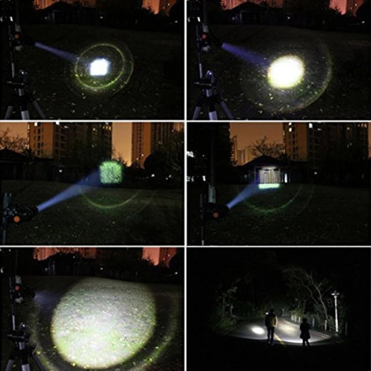 LED Outdoor Rechargeable Telescopic Zoom Mini Glare Flashlight, Single