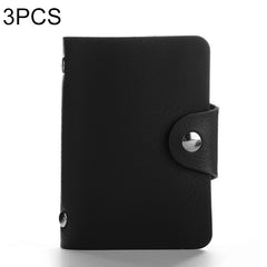 3 PCS Upgraded Version Card Bag Business Card Transparent Protective Cover Color Storage Card Holder, 10 Card Slots, 12 Card Slots, 24 Card Slots, 24 Cards Single Side Single Page