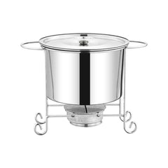 Stainless Steel Pot Rack Single Alcohol Dry Pot Skewers Shabu-Shabu, With Cover, Without Cover