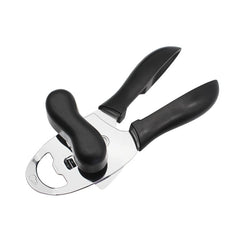 4 in 1 Multifunctional Can Opener Kitchen Household Lid Opener Canning Knife, Black, Green