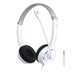 DANYIN DT326 Head-mounted Desktop Computer Children Learning Wire Headset with Microphone, Cable Length:1.8m, DT326 3.5mm Two-hole White, DT326 3.5mm Two-hole Black, DT326 Single Hole Four-level White, DT326 Single Hole Four-level Black                ...