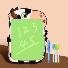 Children Fluorescent Drawing Board Multifunctional Writing Board Early Education Graffiti Board, Dinosaur, Cow, Giraffe, Zebra