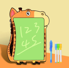 Children Fluorescent Drawing Board Multifunctional Writing Board Early Education Graffiti Board, Dinosaur, Cow, Giraffe, Zebra